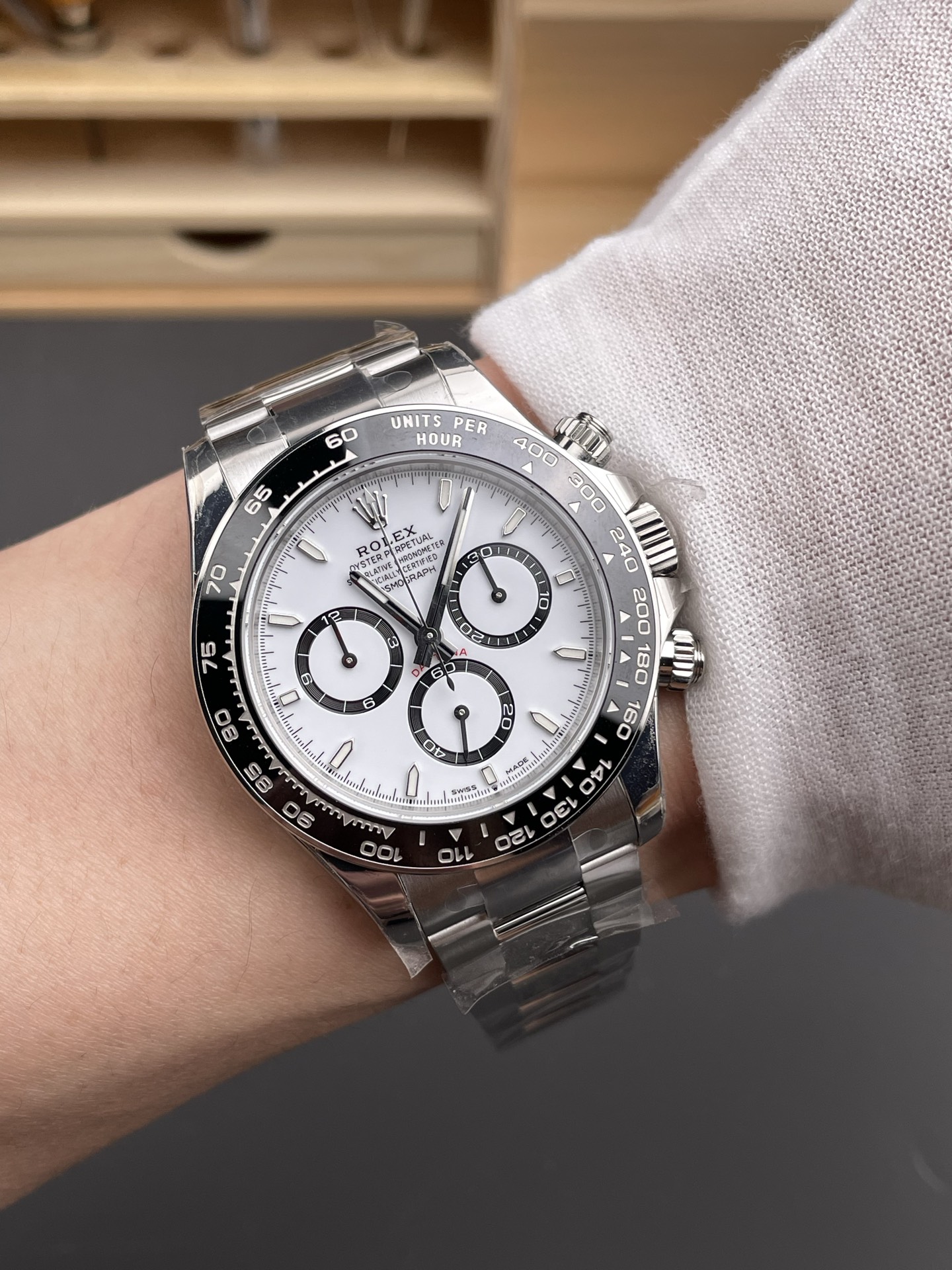 ロレックス デイトナ 126650LN 白(パンダ)|VSファクトリー Cal.4131【スーパークローン】 - 画像 (6)