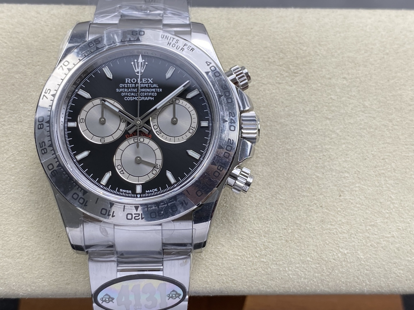 ロレックス デイトナ 126509 ブラック|UFOファクトリー フリースプラング 4131ムーブメント【スーパークローン】 - 画像 (12)