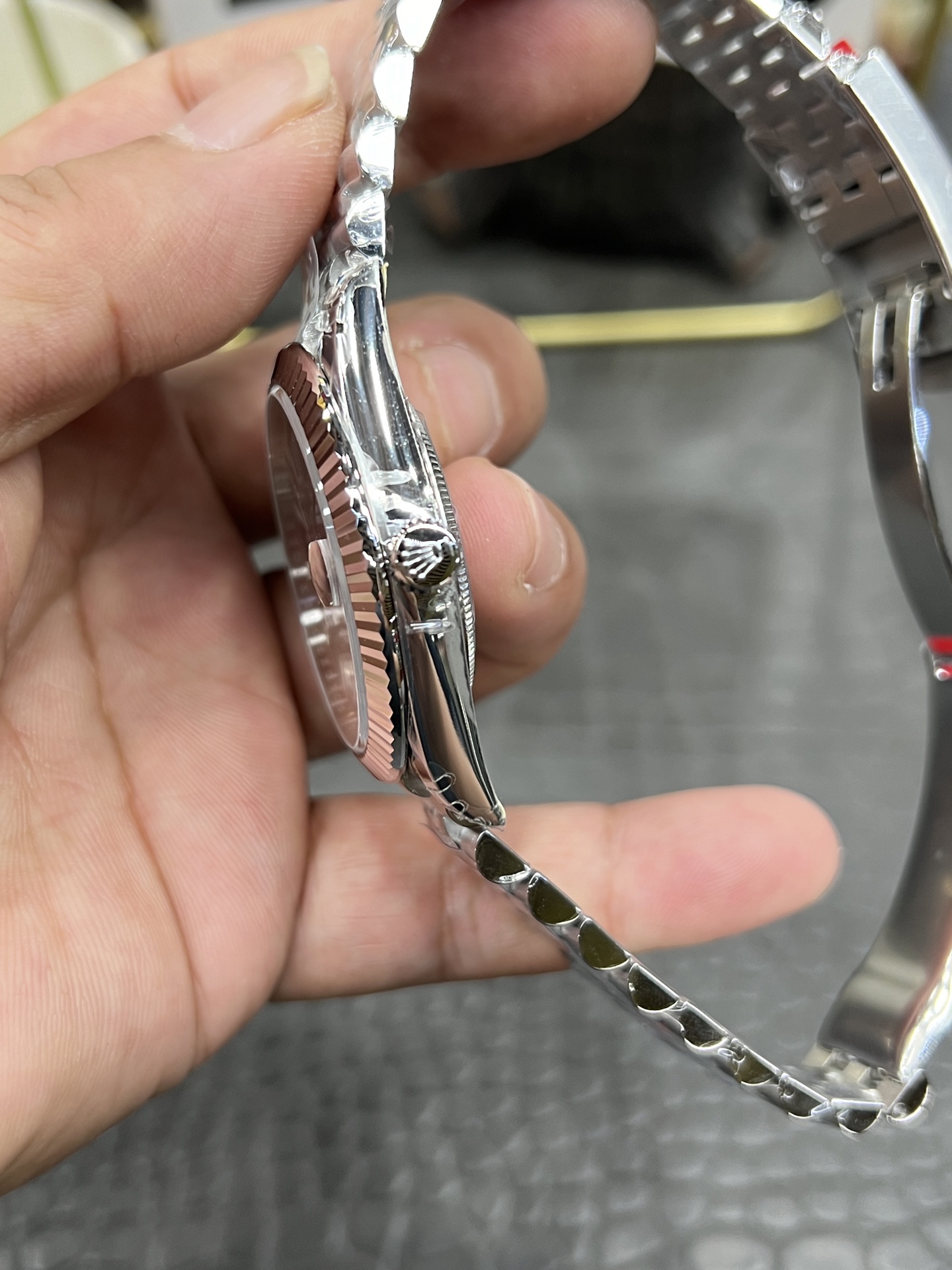 【VS工場】ロレックス デイトジャスト 126334 グリーン (丹東3255) スーパークローン - 画像 (5)