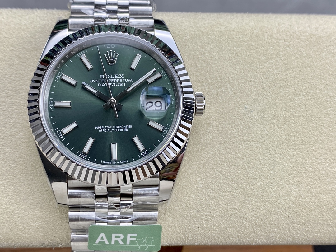 【AR工場】ロレックス デイトジャスト 126334 グリーン (丹東3255) スーパークローン - 画像 (10)