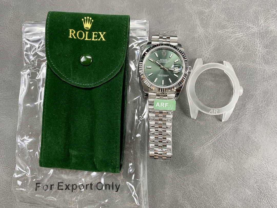 【AR工場】ロレックス デイトジャスト 126334 グリーン (丹東3255) スーパークローン - 画像 (2)