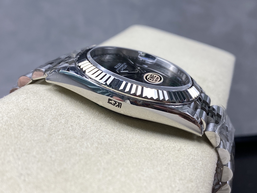 【EWE工場】ロレックス デイトジャスト 126334 グリーンローマ(Cal.3255) スーパークローン - 画像 (6)