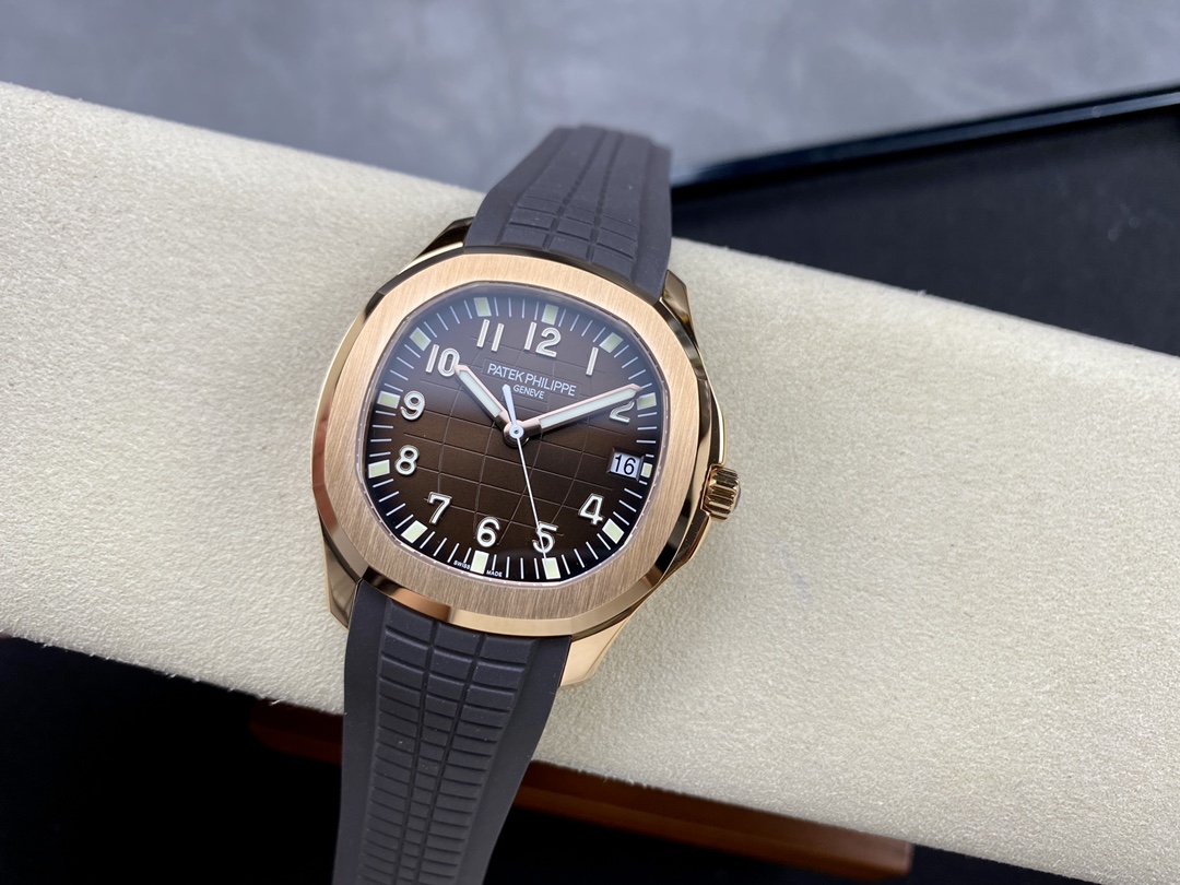 【3K工場】パテックフィリップ アクアノート 5167 ブラウン ローズゴールド 配重版 (Cal.330 SC) スーパークローン - 画像 (3)