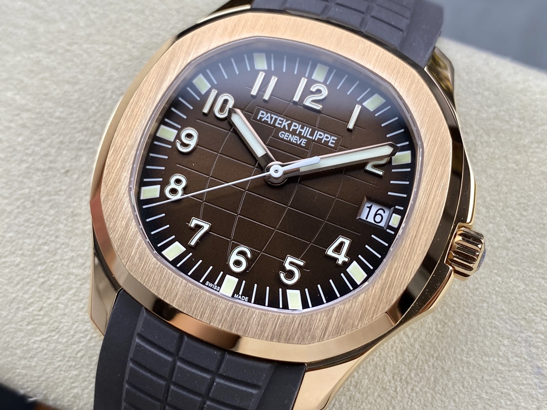 【3K工場】パテックフィリップ アクアノート 5167 ブラウン ローズゴールド 配重版 (Cal.330 SC) スーパークローン - 画像 (5)