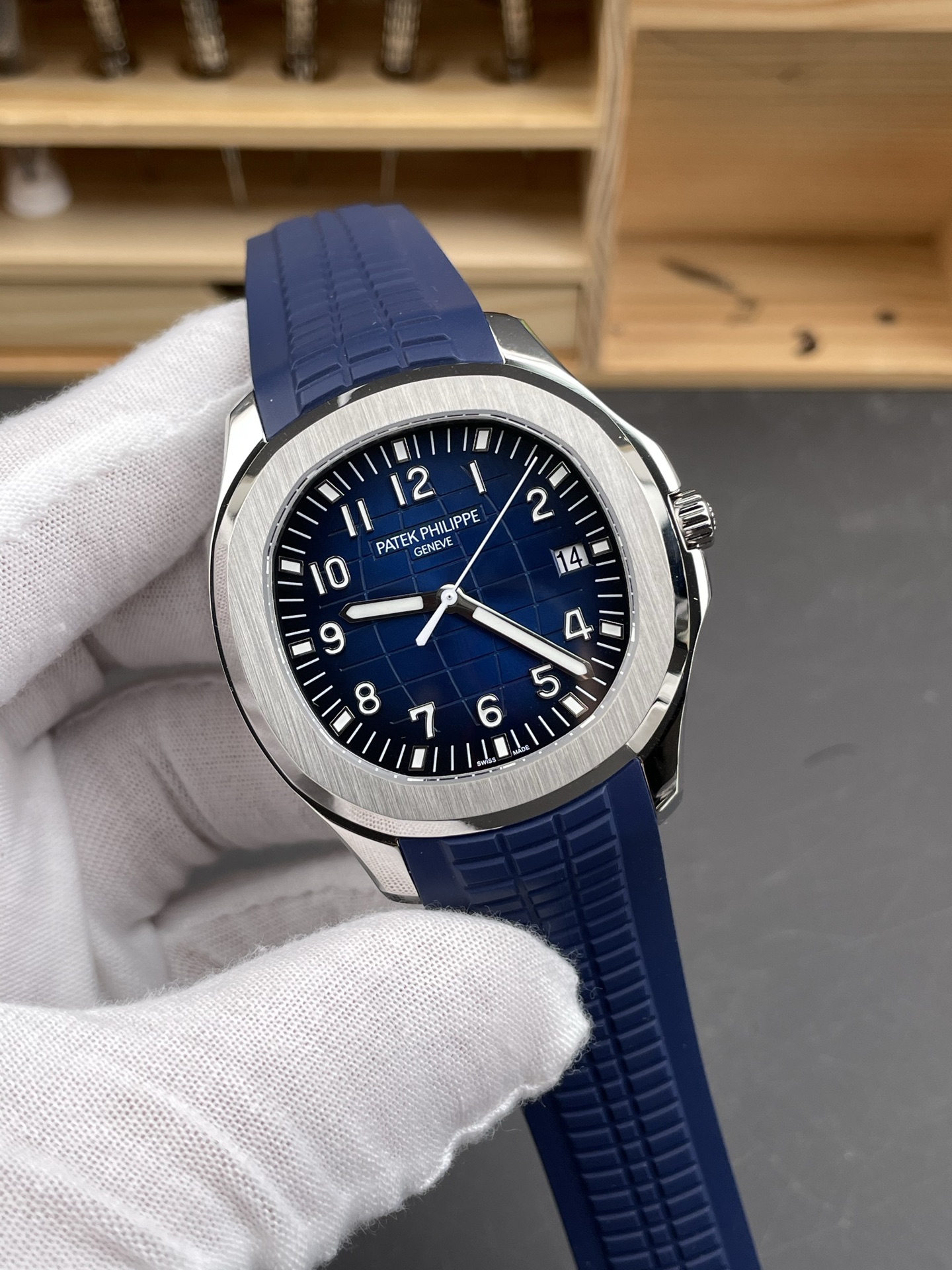【BBF工場】パテックフィリップ アクアノート 5168 ブルーグラデーション (Cal.324 SC) スーパークローン - 画像 (7)