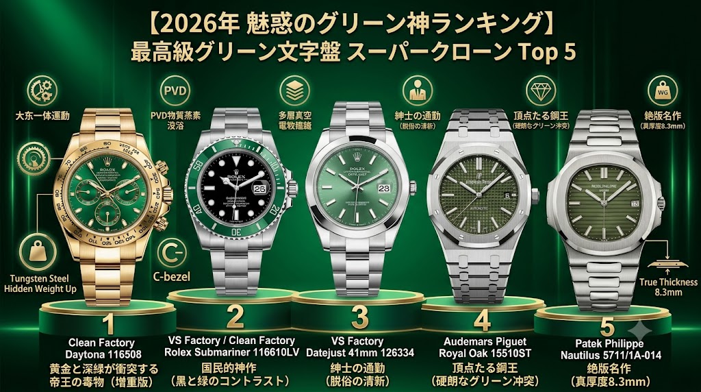 【2026年 猛烈なるオレンジ旋風】最高級オレンジ文字盤 スーパークローン Top 5 神ランキング：安っぽい「プラスチック・オレンジ」を拒絶せよ、真の色彩の王者は誰だ？